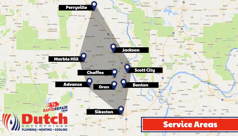 Dutch Enterprises - plumbing, heating, and air conditioner services in Cape Girardeau, MO